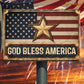 July 4th Jesus USA Metal Sign, God Bless America Yard Sign, House Decor Independence Day Gift For Christian
