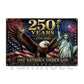 July 4th Jesus USA 250 Anniversary Metal Sign, One Nation Under God Yard Sign, House Decor Independence Day Gift For Christian