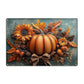 Thanksgiving Metal Sign, A Rustic Pumpkin Display, Welcome To The Magical Garden Backyard Sign