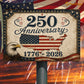 July 4th USA 250 Anniversary Metal Sign, 250 Years Of Freedom Yard Sign, House Decor Independence Day Gift For American Patriot