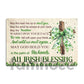 St Patrick's Day Metal Sign, An Irish Blessing, Welcome To The Magical Garden Backyard Sign