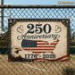 July 4th USA 250 Anniversary Metal Sign, 250 Years Of Freedom Yard Sign, House Decor Independence Day Gift For American Patriot