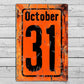 Cool Halloween Metal Sign, Spooky Season October 31, Welcome To The Magical Garden Backyard Sign