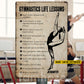 Personalized Gymnastic Metal Sign, Gymnastics Life Lessons Sport Sign, Field Decor Gift For Gymnastic Lovers
