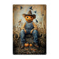 Halloween Metal Sign, The Jack-O'-Lantern Overseer, Welcome To The Magical Garden Backyard Sign