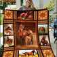Mother's Day Horse Blanket, Horse Mom Horse Daughter Fleece Blanket - Sherpa Blanket Gift For Horse Lover
