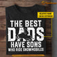 Personalized Snowmobiling Dad Son T-shirt, The Best Dads Have Sons Who Ride Snowmobiles Tees Gift For Snowmobile Lovers