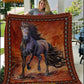 Strong Horse Blanket, Horse Fleece Blanket - Sherpa Blanket Gift For Horse Lover