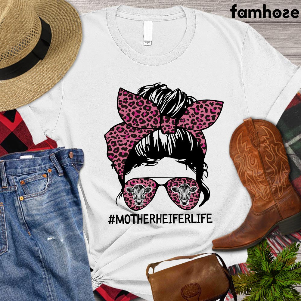 Cow Mom T-shirt, Mother Heifer Life Shirt, Heifer Lovers Gift, Cow Tees