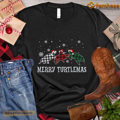 Christmas Turtle T-shirt, Merry Turtlemas Christmas Gift For Turtle Lovers, Turtle Owners, Turtle Tees