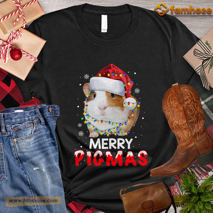 Christmas Guineapig T-shirt, Merry Pigmas Christmas Gift For Guineapig Lovers. Guineapig Owners