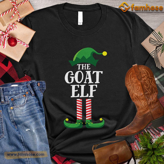 Christmas Goat T-shirt, The Goat ELF Gift For Goat Lovers, Goat Farm, Goat Tees