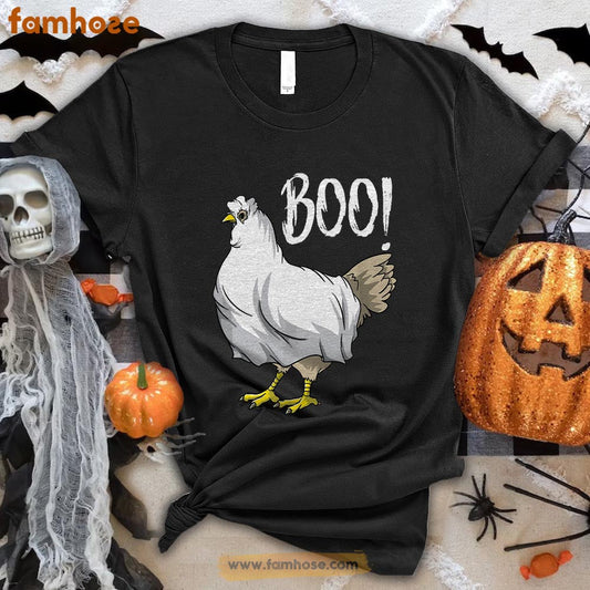 Cool Chicken Halloween T-shirt, Chicken Boo Halloween Gift For Chicken Lovers, Chicken Farmer