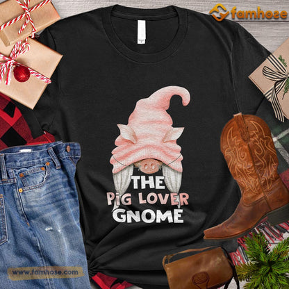 Christmas Pig T-shirt, The Pig Lover Gnome Christmas Gift Pig Lovers, Pig Farm, Pig Tees