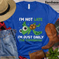 Funny Turtle T-shirt, I'm Not Late I'm Just Early For Tomorrow, Gift For Turtle Lovers, Women Turtle Shirt, Turtle Tees