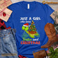 Cute Christmas Turtle T-shirt, Just A Girl Who Loves Turtles And Christmas Gift For Turtle Lovers, Turtle Owners