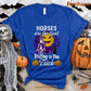 Funny Halloween Horse Riding T-shirt, Horses Are The Treat Riding Is The Trick Halloween Gift For Horse Riding Lovers, Horse Riders, Equestrians