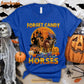 Funny Horse Halloween T-shirt, Forget Candy Gives Me Horses Halloween Gift For Horse Lovers, Horse Riders, Equestrians