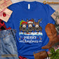 Christmas Donkey T-shirt, Merry Christmas Gift For Donkey Lovers, Donkey Farm, Donkey Tees
