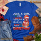 Christmas Chicken T-shirt, Just A Girl Who Loves Chickens And Christmas Gift For Chicken Lovers, Chicken Farm, Chicken Tees