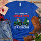 Christmas Tractor T-shirt, All I Want For Christmas Is A Tractor Pulling Christmas Tree Gift For Tractor Lovers, Tractor Farm, Tractor Tees