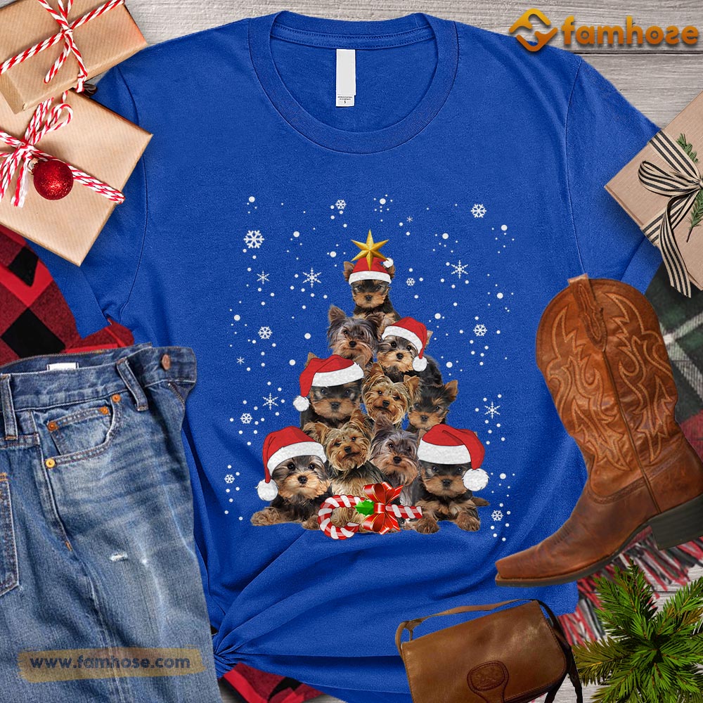 Christmas Dog T-shirt, Cute Dogs Arrange Christmas Tree Gift For Dog Lovers, Dog Owners, Dog Tees