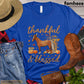 Thanksgiving Horse T-shirt, Thankful Blessed Thanksgiving Gift For Horse Lovers, Horse Riders, Equestrians