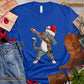 Cool Christmas Cat T-shirt, Cat With Santa Hat Scarf ELF Gift For Cat Lovers, Cat Owners, Cat Tees