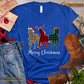 Christmas Horse T-shirt, Merry Christmas Leopard ELF Reindeer Christmas Gift For Horse Lovers, Horse Riders, Equestrians