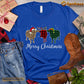 Christmas Cow T-shirt, Merry Christmas Cow ELF Leopard Reindeer Gift For Cow Lovers, Cow Farmers