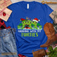 Cute Christmas Turtle T-shirt, Hanging With My Turtles Santa Hats Reindeer Christmas Gift For Turtle Lovers, Turtle Owners