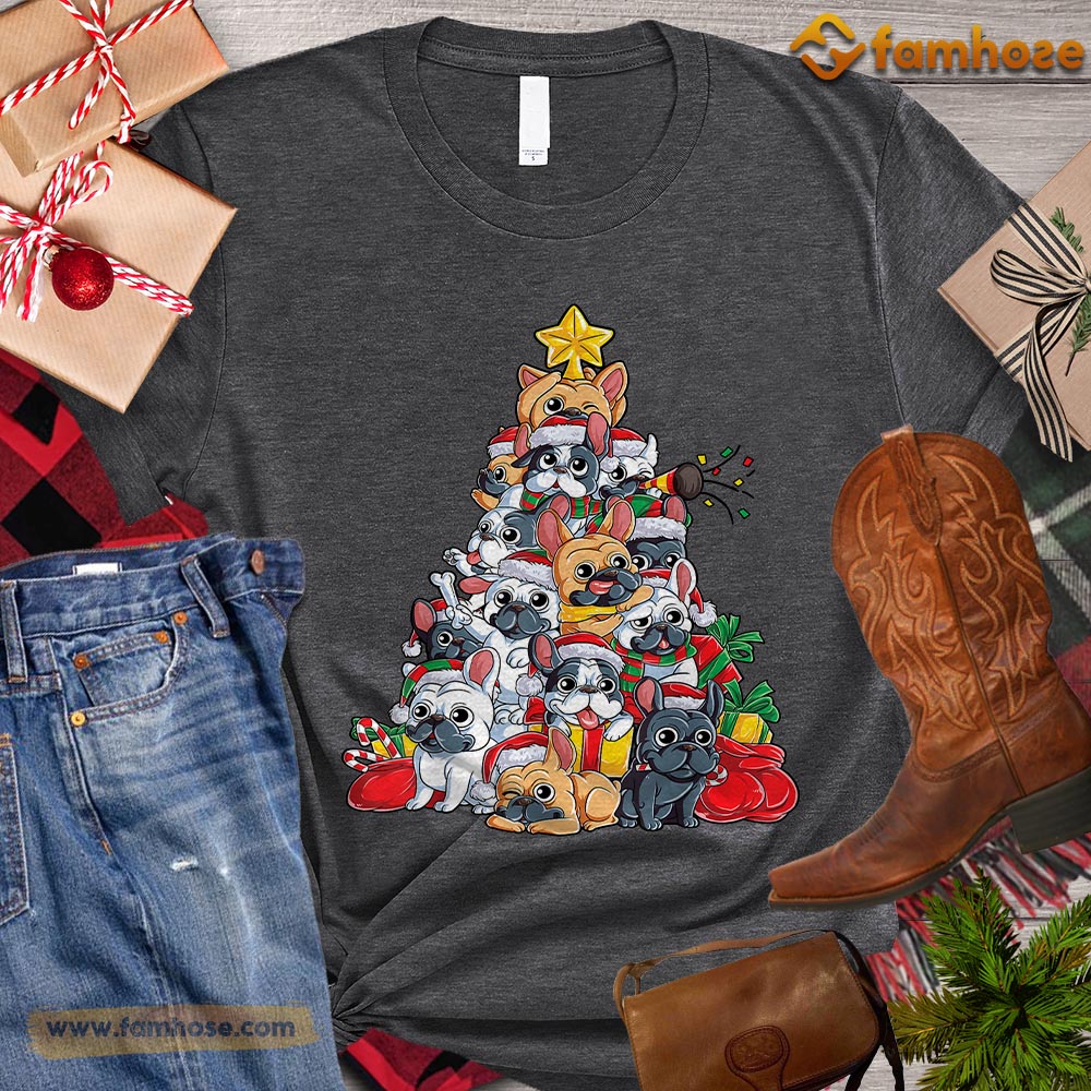 Christmas Dog T-shirt, Dogs Arrange Christmas Tree Gift For Dog Lovers, Dog Owners, Dog Tees