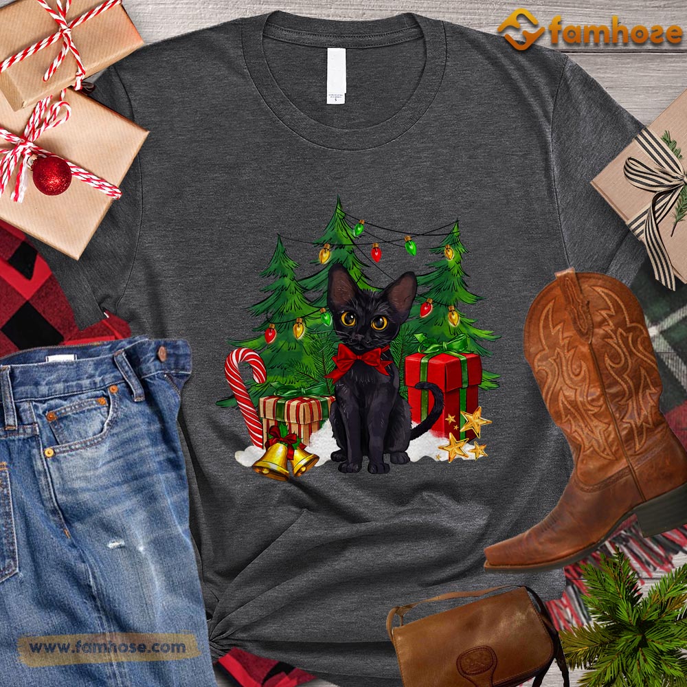 Christmas Cat T-shirt, Cat Bring Gifts For Everybody Gift For Cat Lovers, Cat Owners, Cat Tees