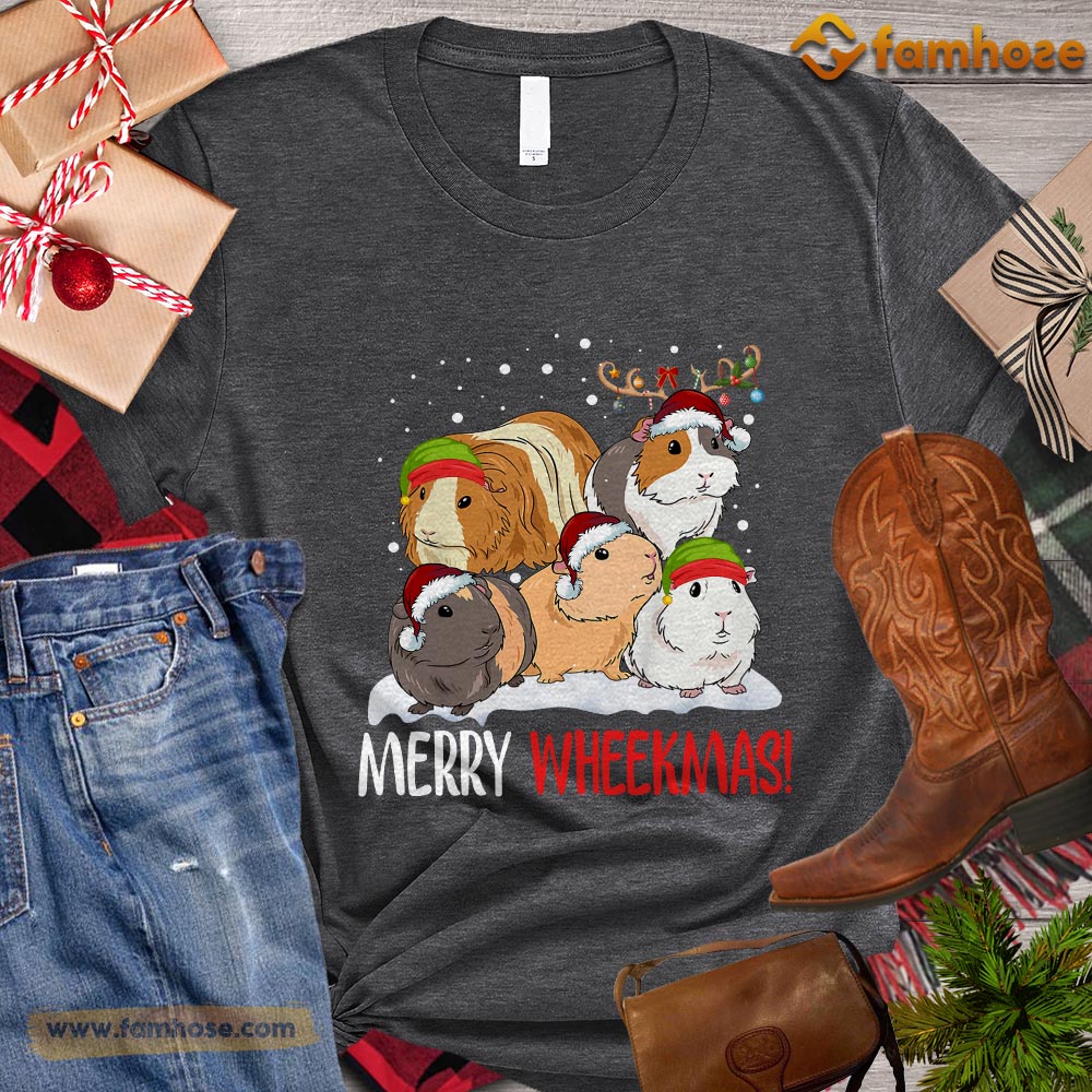 Christmas Guineapig T-shirt, Merry Wheekmas Christmas Gift For Guineapig Lovers, Guineapig Owners