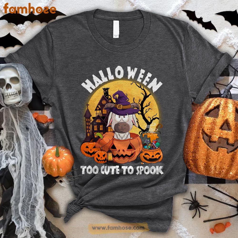 Cow Halloween T-shirt, To Cute To Spook Halloween Gift For Cow Lovers, Cow Farmers