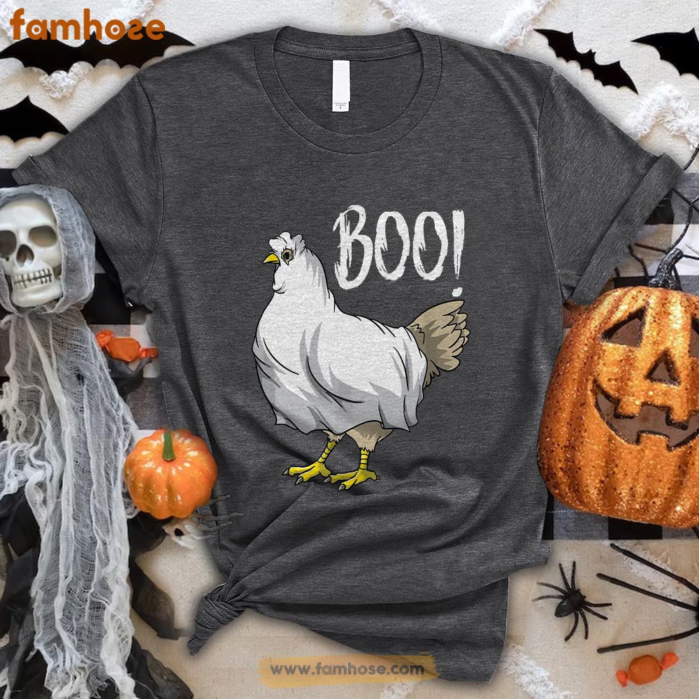 Cool Chicken Halloween T-shirt, Chicken Boo Halloween Gift For Chicken Lovers, Chicken Farmer