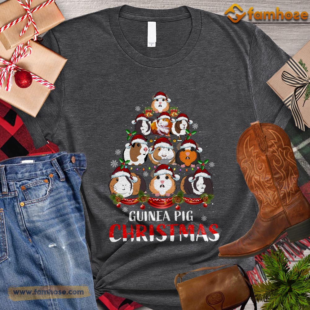 Christmas Guineapig T-shirt, Guineapig Arrange Christmas Tree Gift For Guineapig Lovers. Guineapig Owners