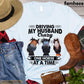 Funny Horse T-shirt, Driving My Husband Crazy One Horse At A Time Gift For Horse Lovers, Horse Riders, Equestrians