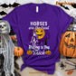 Funny Halloween Horse Riding T-shirt, Horses Are The Treat Riding Is The Trick Halloween Gift For Horse Riding Lovers, Horse Riders, Equestrians