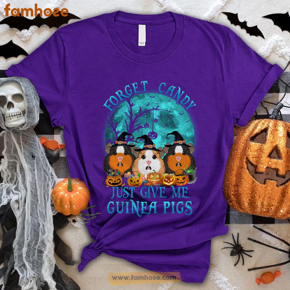 Funny Guineapig Halloween T-shirt, Forget Candy Give Me Guineapigs Halloween Gift For Guineapig Lovers, Guineapig Owners