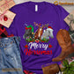 Christmas Horse T-shirt, Merry Horsemas ELF Santa Deer Gift For Horse Lovers, Horse Riders, Equestrians