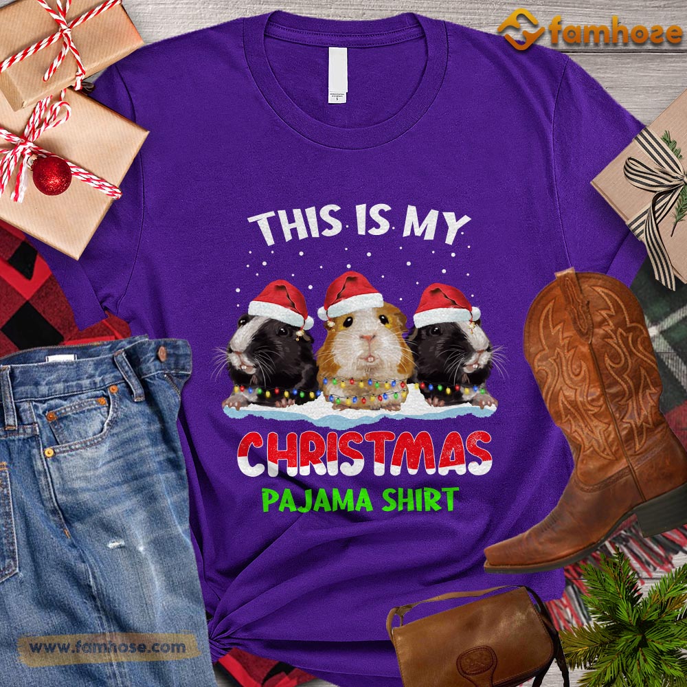 Christmas Guineapig T-shirt, This Is My Christmas Pajama Shirt Christmas Gift For Guineapig Lovers, Guineapig Owners