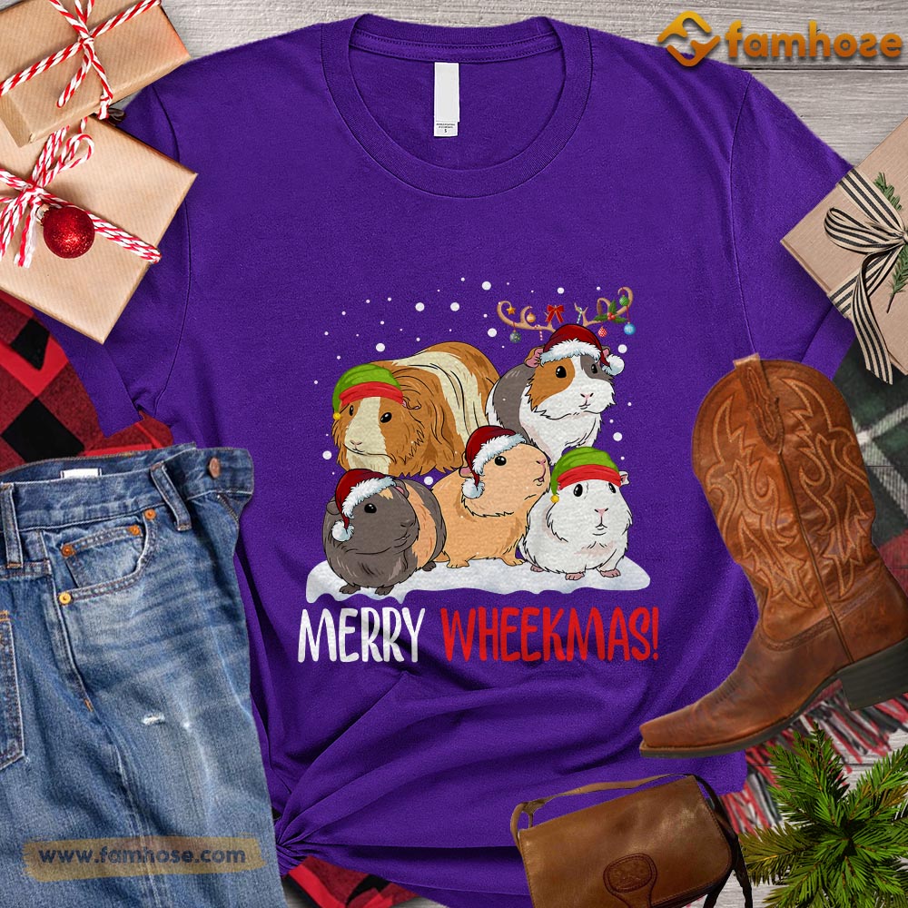 Christmas Guineapig T-shirt, Merry Wheekmas Christmas Gift For Guineapig Lovers, Guineapig Owners