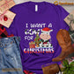 Christmas Cow T-shirt, I Want A Cow For Christmas Gift For Cow Lovers, Cow Farm, Cow Tees