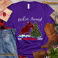 Christmas Cowgirl T-shirt, Rockin Around The Christmas Tree Christmas Gift For Horse Lovers, Horse Riders, Equestrians