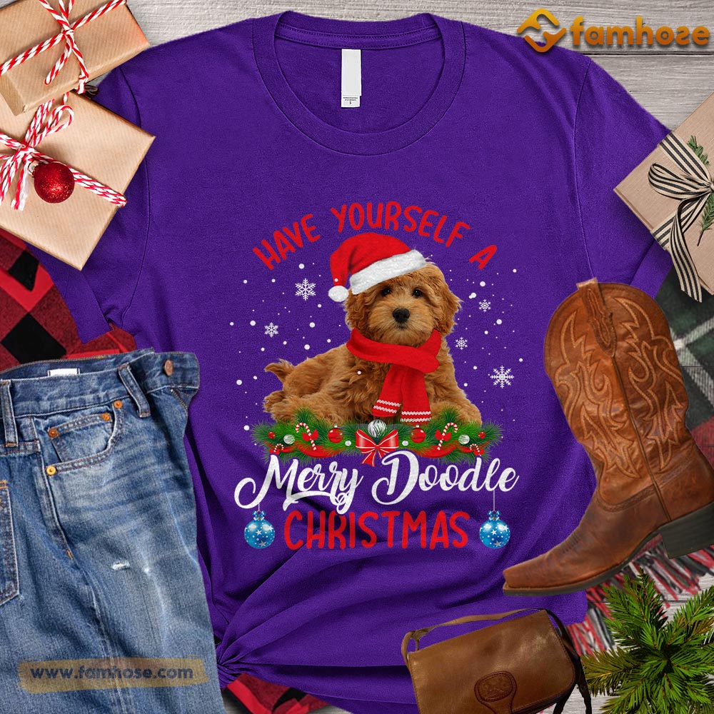 Christmas Dog T-shirt, Have Yourself A Merry Doodle Christmas Gift For Dog Lovers, Dog Owners, Dog Tees