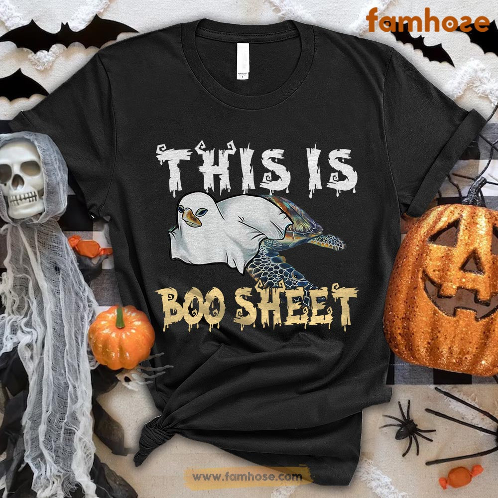 Funny Turtle Halloween T-shirt, This Is Boo Sheet Halloween Gift For Turtle Lovers, Turtle Owners