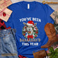 Funny Christmas Goat T-shirt, You've Been Baaah This Year Christmas Gift For Goat Lovers, Goat Farm, Goat Tees