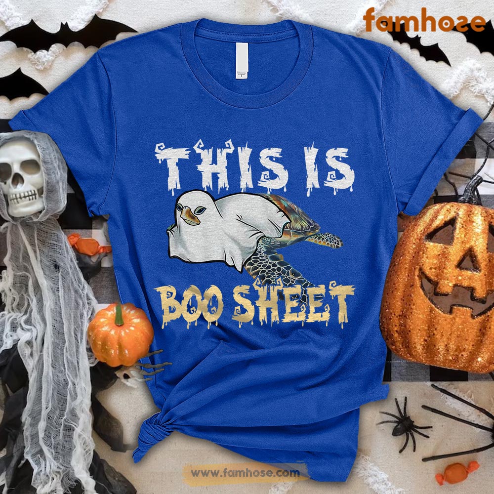 Funny Turtle Halloween T-shirt, This Is Boo Sheet Halloween Gift For Turtle Lovers, Turtle Owners