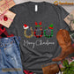 Christmas Horse T-shirt, Merry Christmas Horseshoe Santa ELF Reindeer Gift For Horse Lovers, Horse Riders, Equestrians